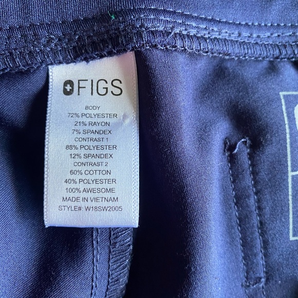 FIGS Navy Jogger Scrub Pants Women's  - Picture 5 of 5